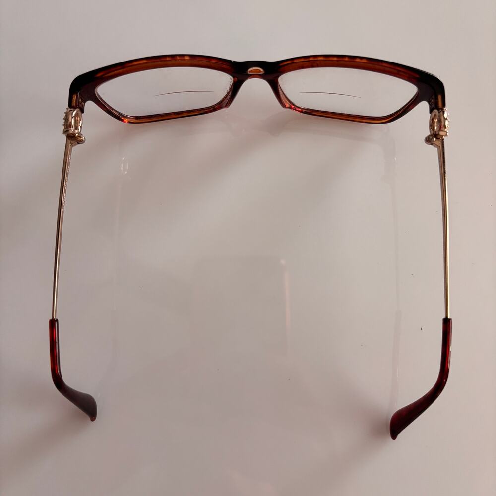 Salvatore Ferragamo Eyeglasses Frames Rhinestone Tortoise Shell SF2705R Academia - Picture 3 of 10